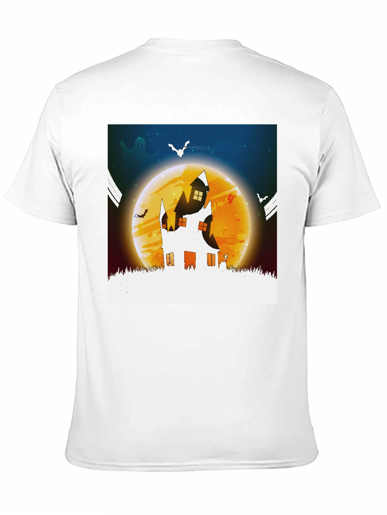 Halloween Haunted House Graphic Tee - Spooky Season!