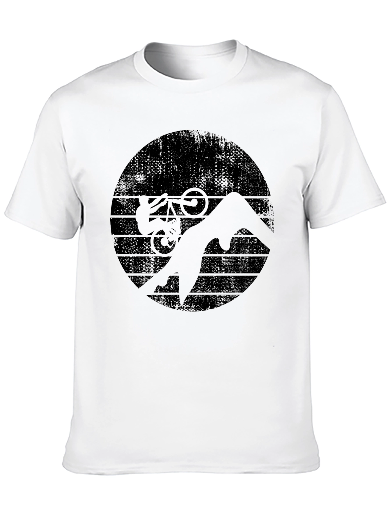 Mountain Bike Silhouette Graphic T-Shirt
