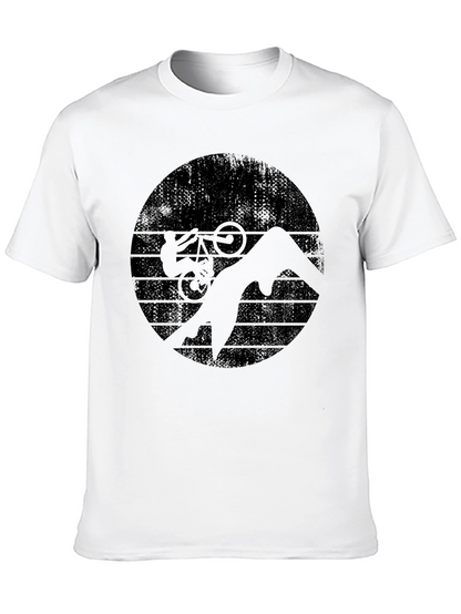 Mountain Bike Silhouette Graphic T-Shirt