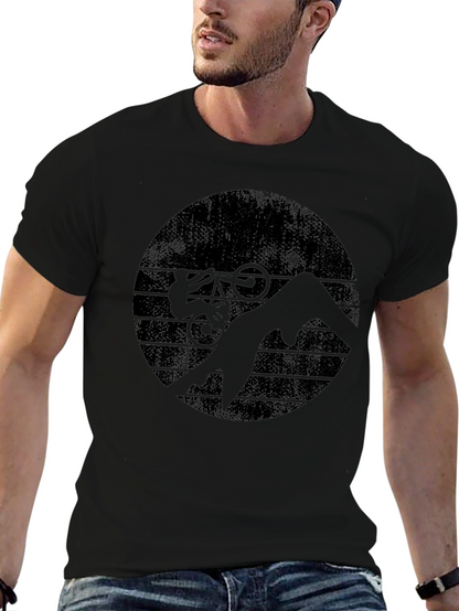 Mountain Bike Silhouette Graphic T-Shirt