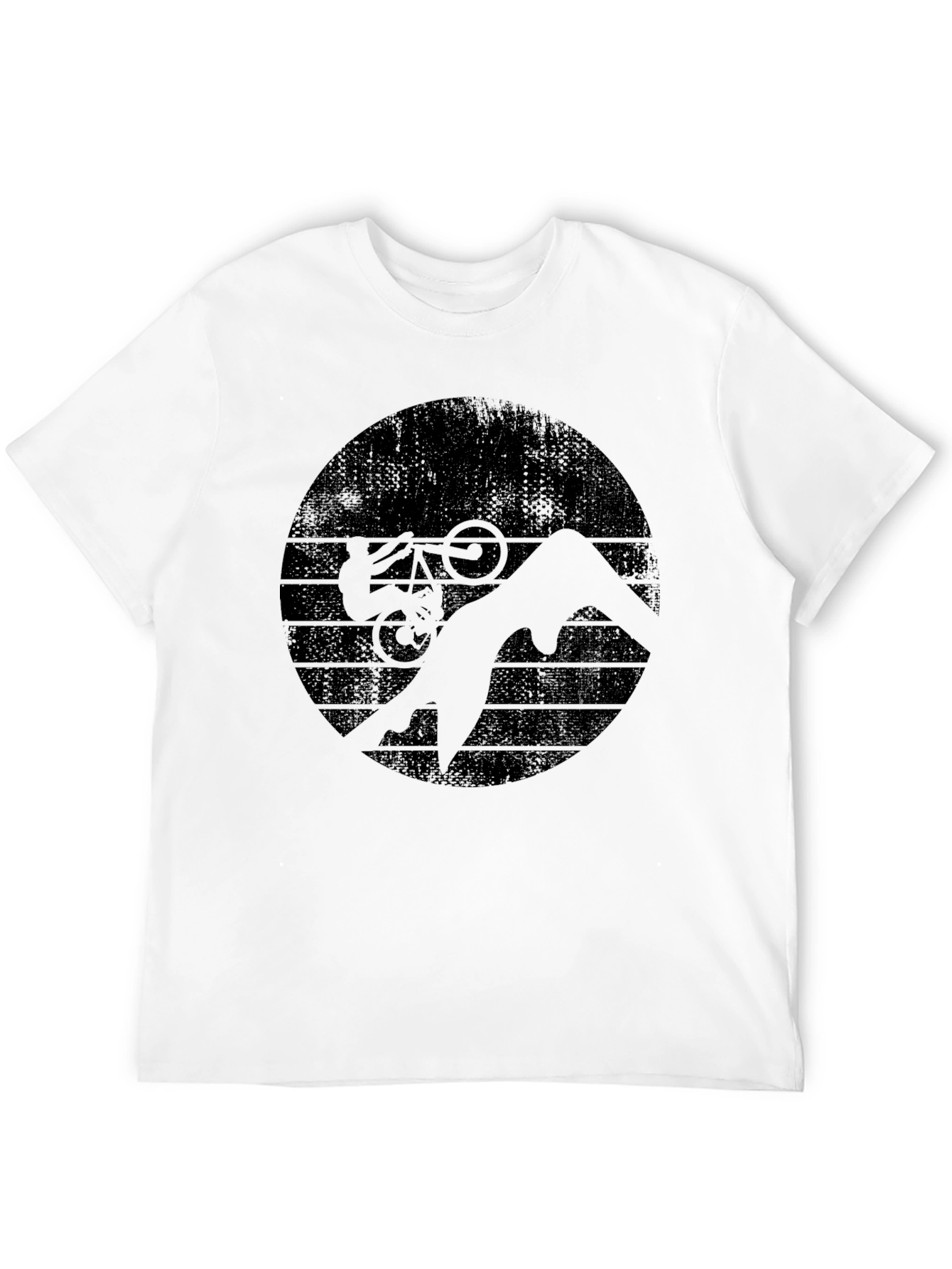 Mountain Bike Silhouette Graphic T-Shirt