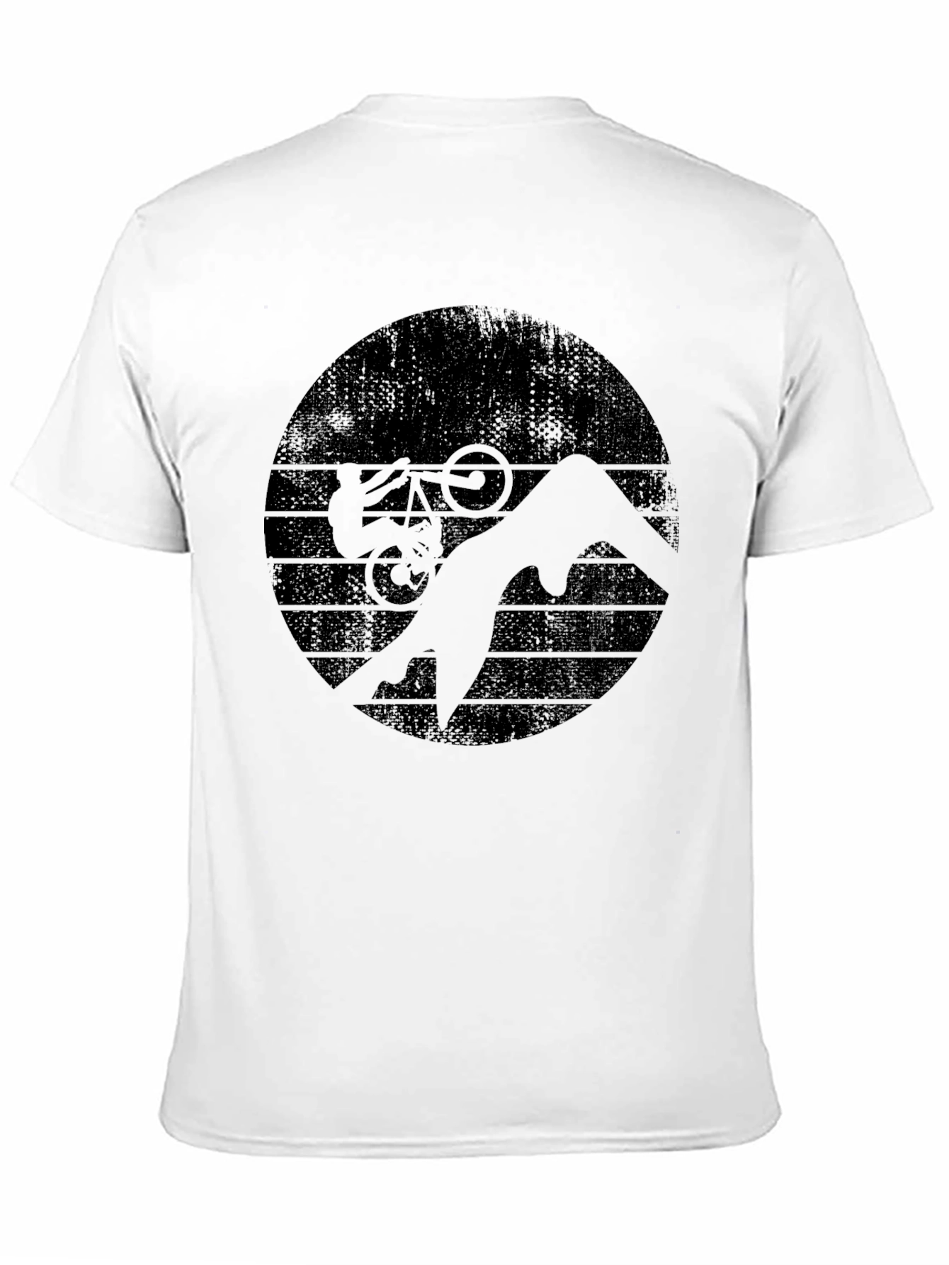 Mountain Bike Silhouette Graphic T-Shirt