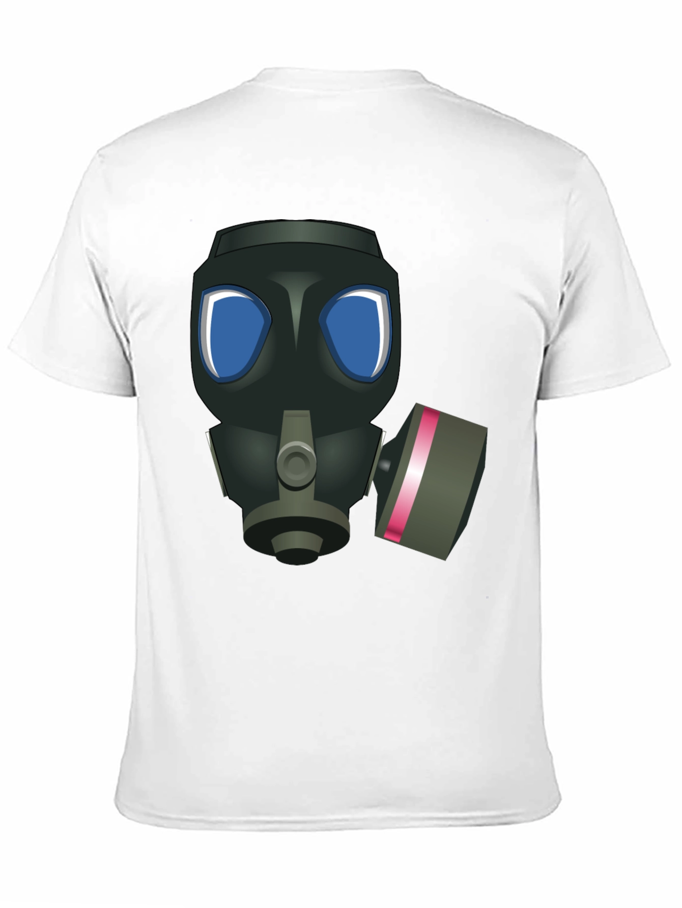 Gas Mask Graphic T-Shirt - Black Casual Tee