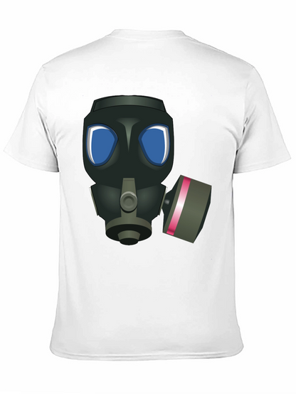 Gas Mask Graphic T-Shirt - Black Casual Tee