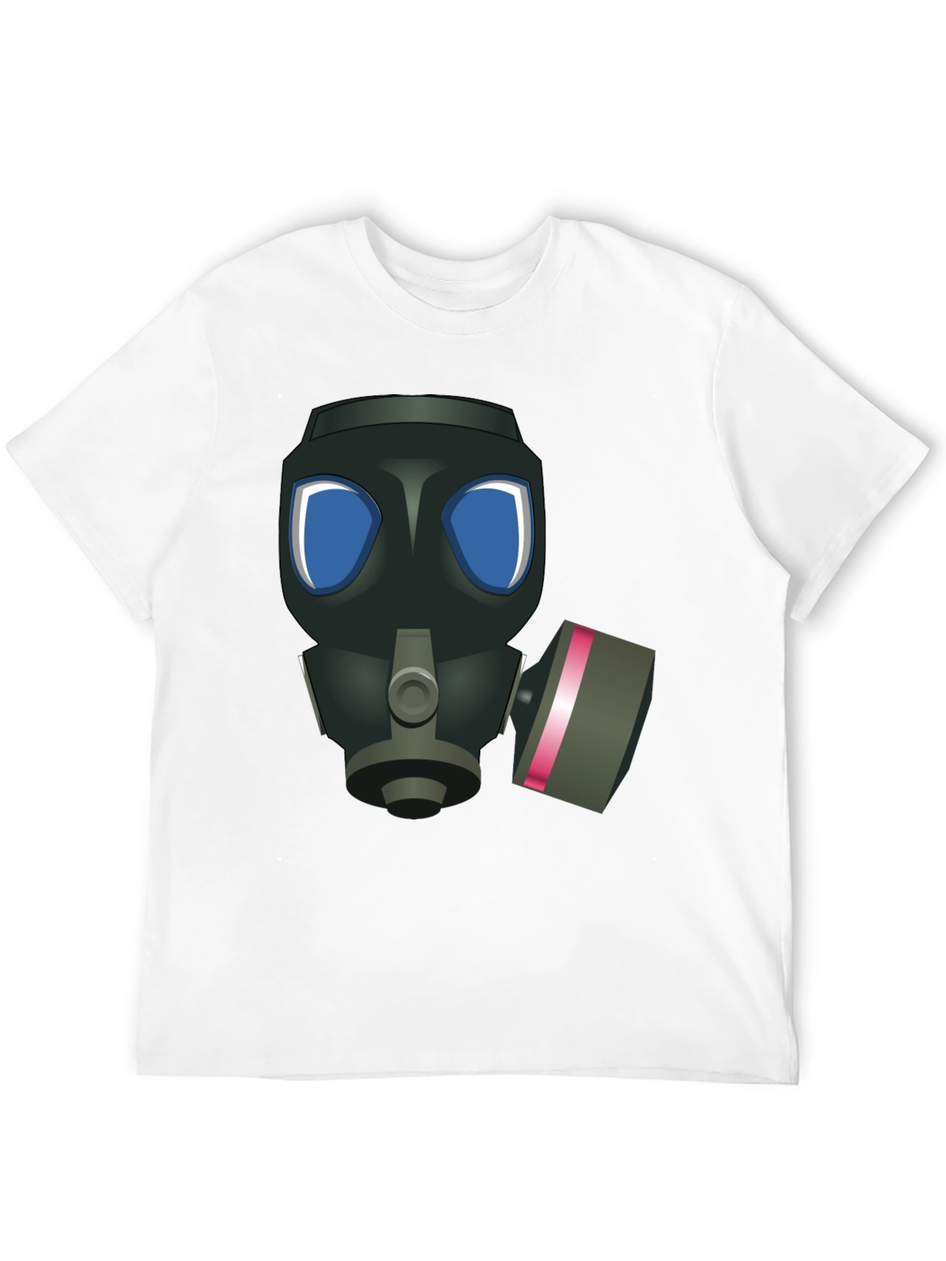 Gas Mask Graphic T-Shirt - Black Casual Tee