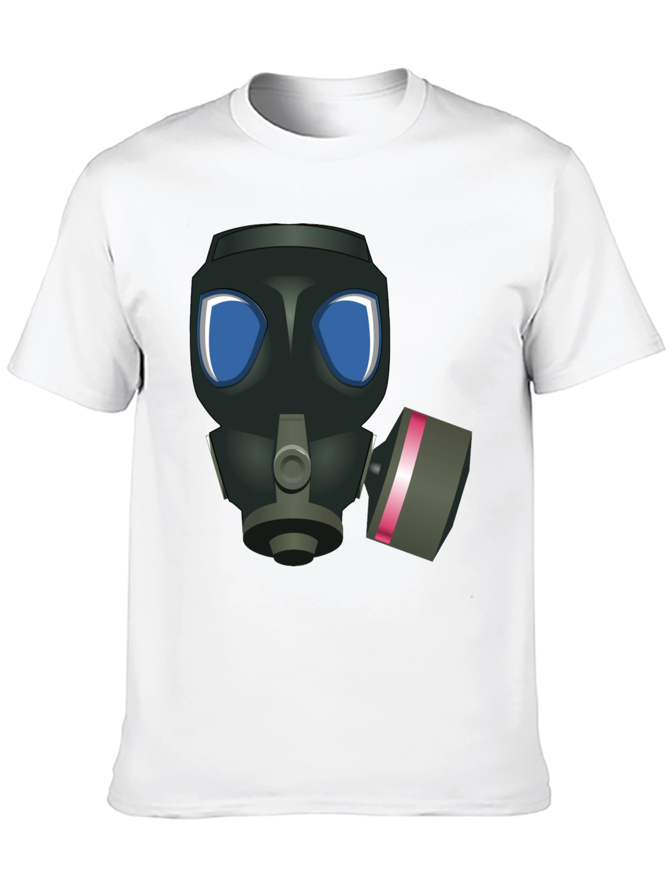 Gas Mask Graphic T-Shirt - Black Casual Tee