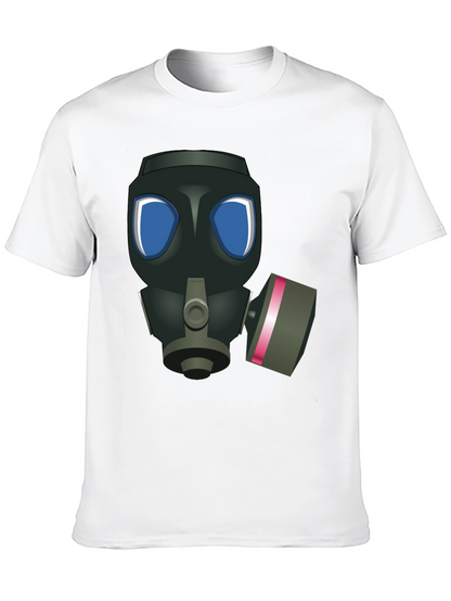 Gas Mask Graphic T-Shirt - Black Casual Tee