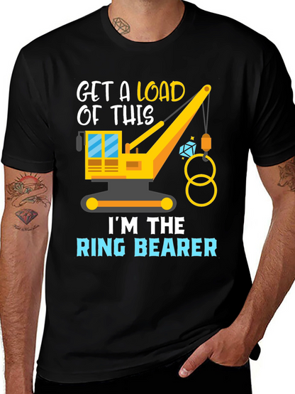 Ring Bearer Construction Crane Graphic Tee