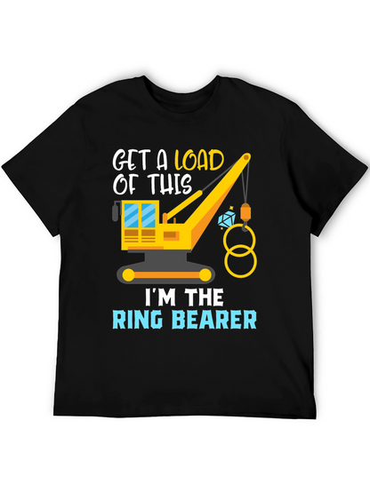 Ring Bearer Construction Crane Graphic Tee