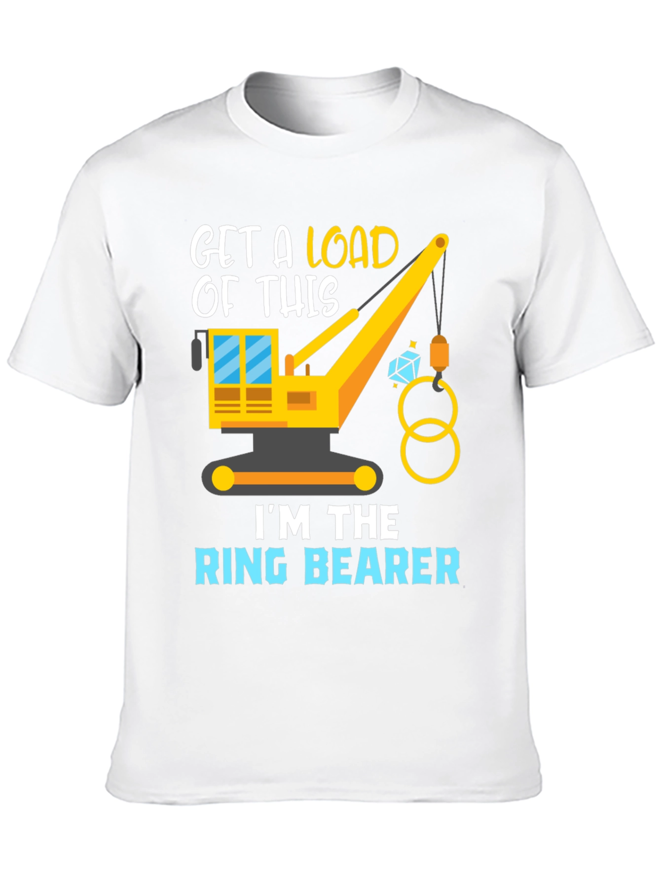 Ring Bearer Construction Crane Graphic Tee
