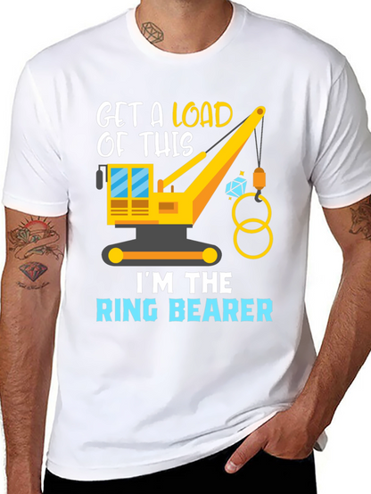 Ring Bearer Construction Crane Graphic Tee
