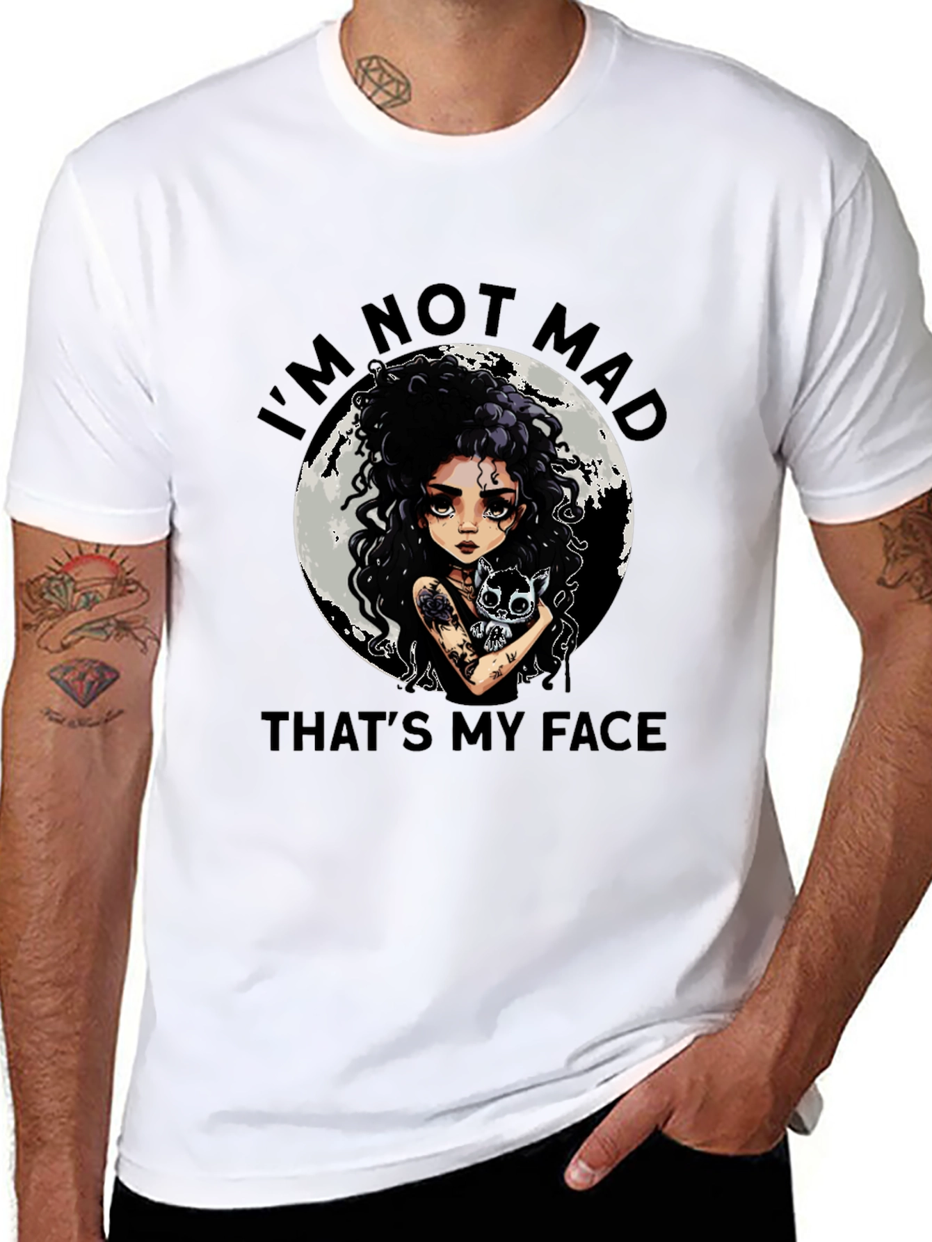 Im Not Mad Thats My Face Graphic Tee