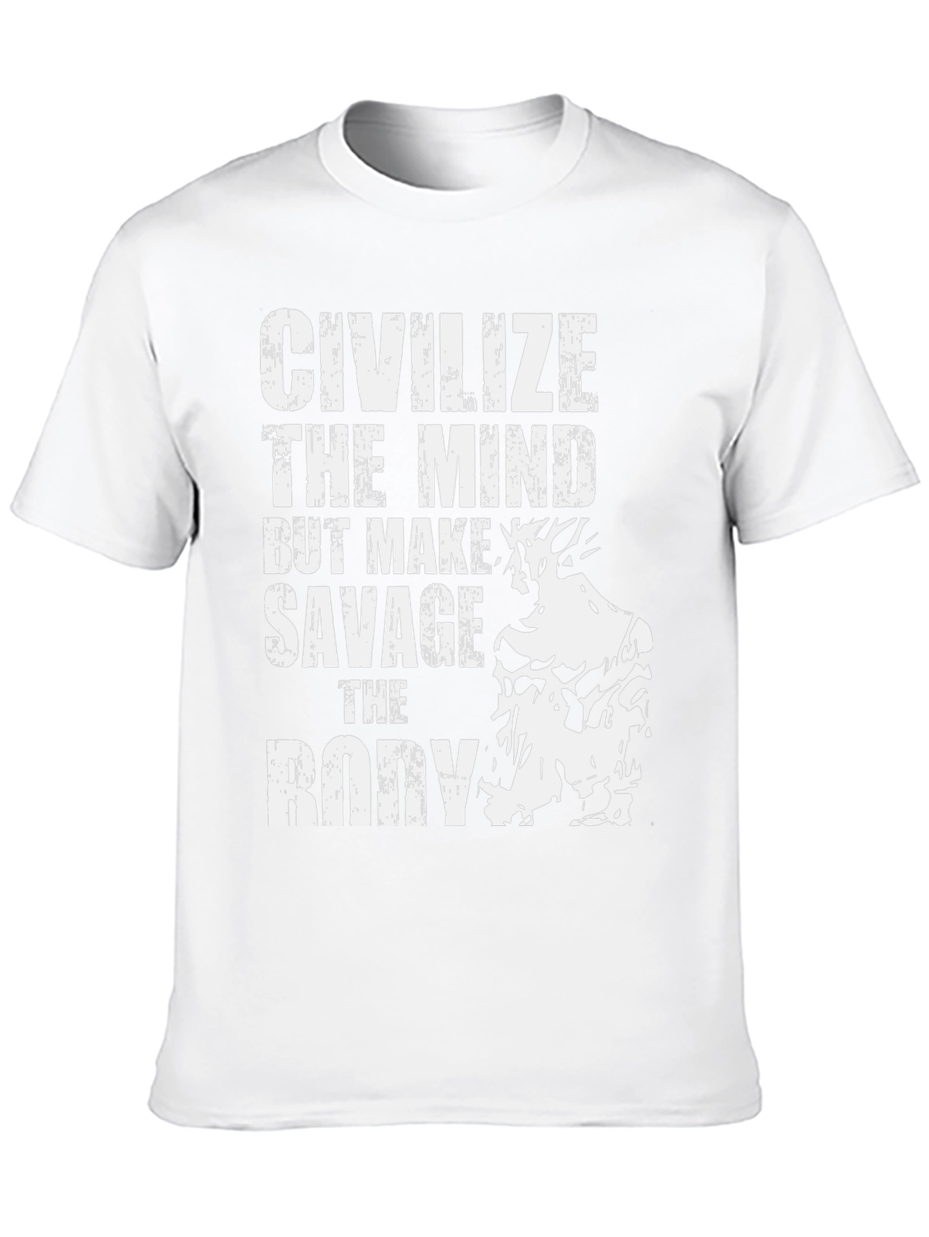 Civilize The Mind Savage Body Graphic Tee