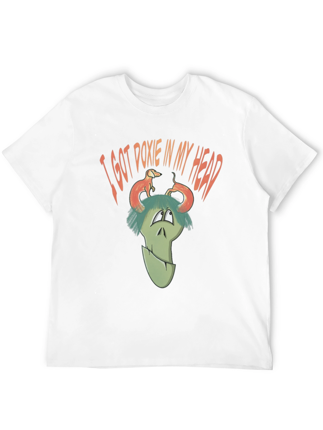 Doxie Head Graphic Tee - Unique Novelty T-Shirt