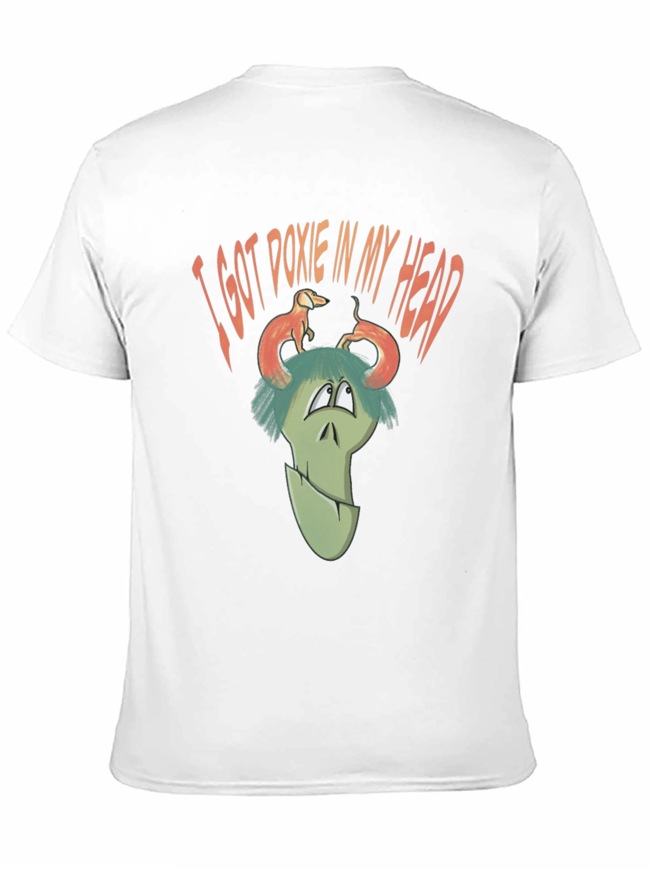 Doxie Head Graphic Tee - Unique Novelty T-Shirt