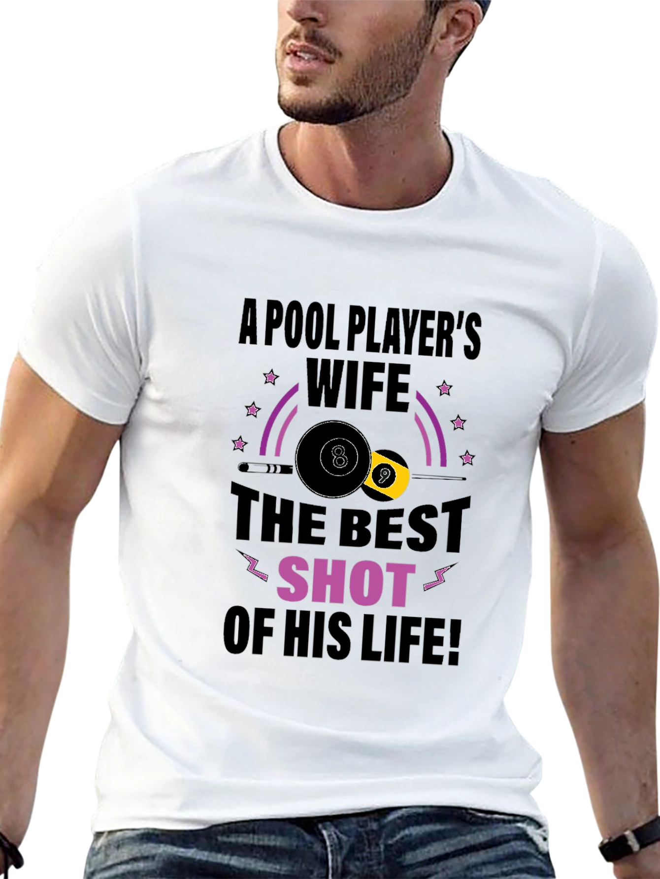 Pool Players Wife T-Shirt - Best Shot Design