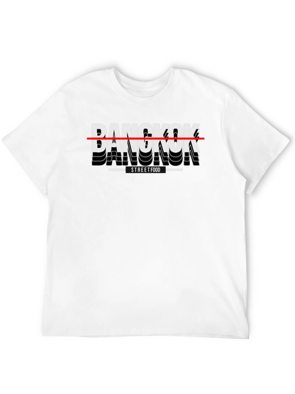 Bangkok Street Food T-Shirt - Casual Black Tee