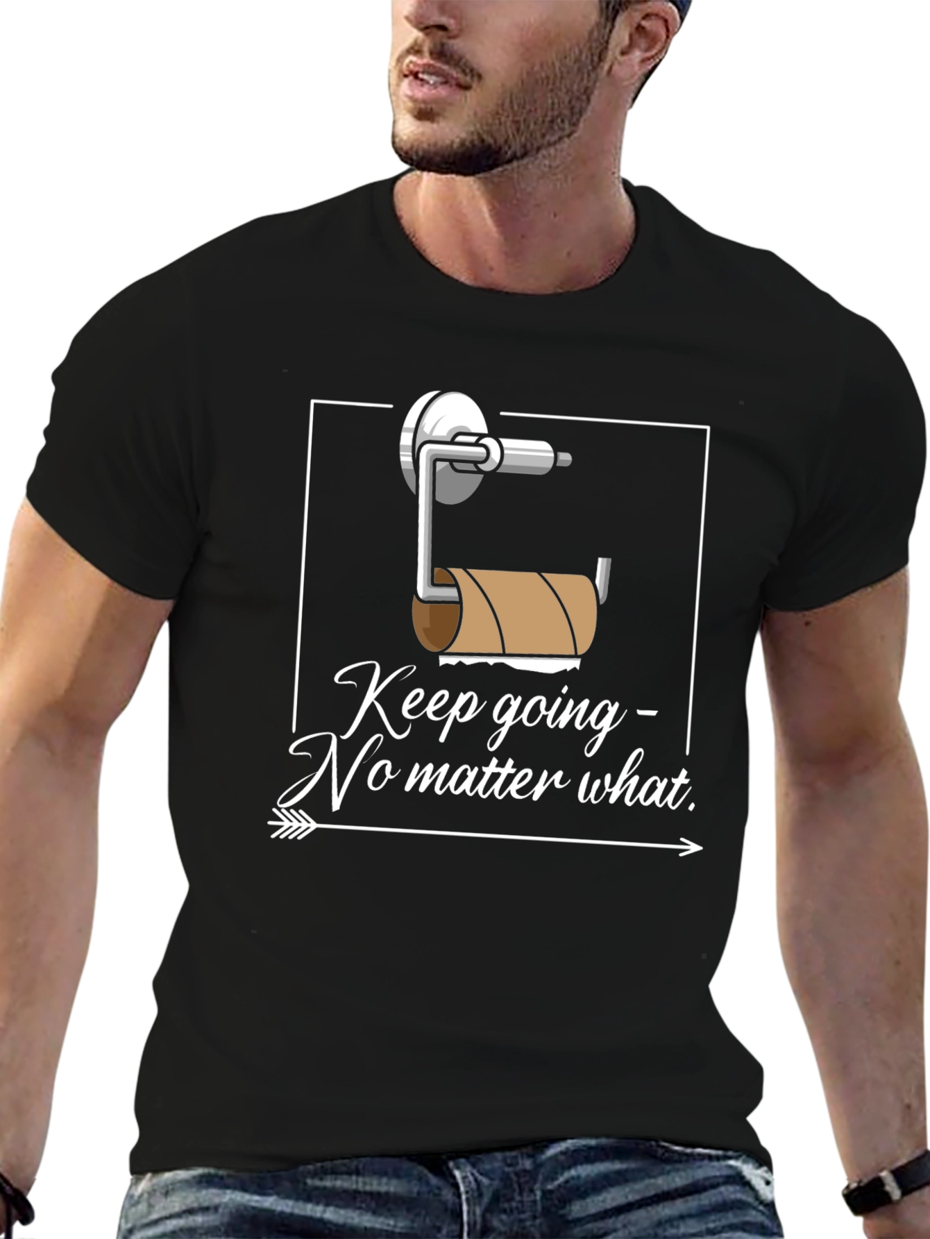 Keep Going Humor Graphic T-Shirt