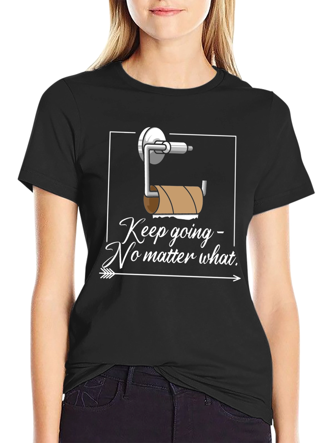 Keep Going Humor Graphic T-Shirt