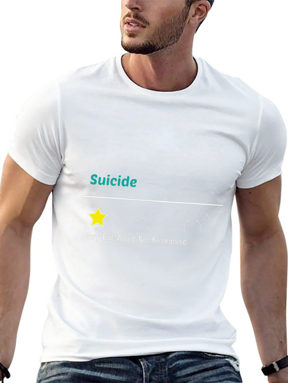 Suicide Very Bad 1-Star Funny Graphic T-Shirt