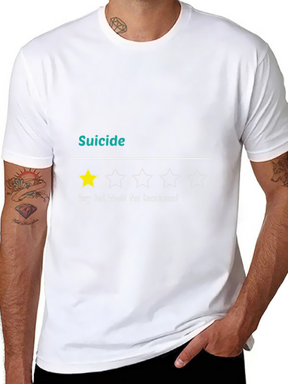 Suicide Very Bad 1-Star Funny Graphic T-Shirt