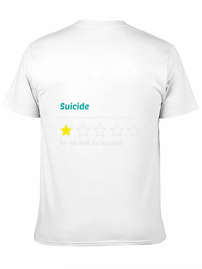 Suicide Very Bad 1-Star Funny Graphic T-Shirt