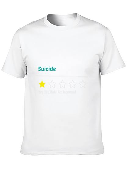 Suicide Very Bad 1-Star Funny Graphic T-Shirt