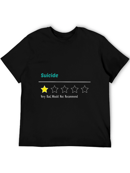 Suicide Very Bad 1-Star Funny Graphic T-Shirt
