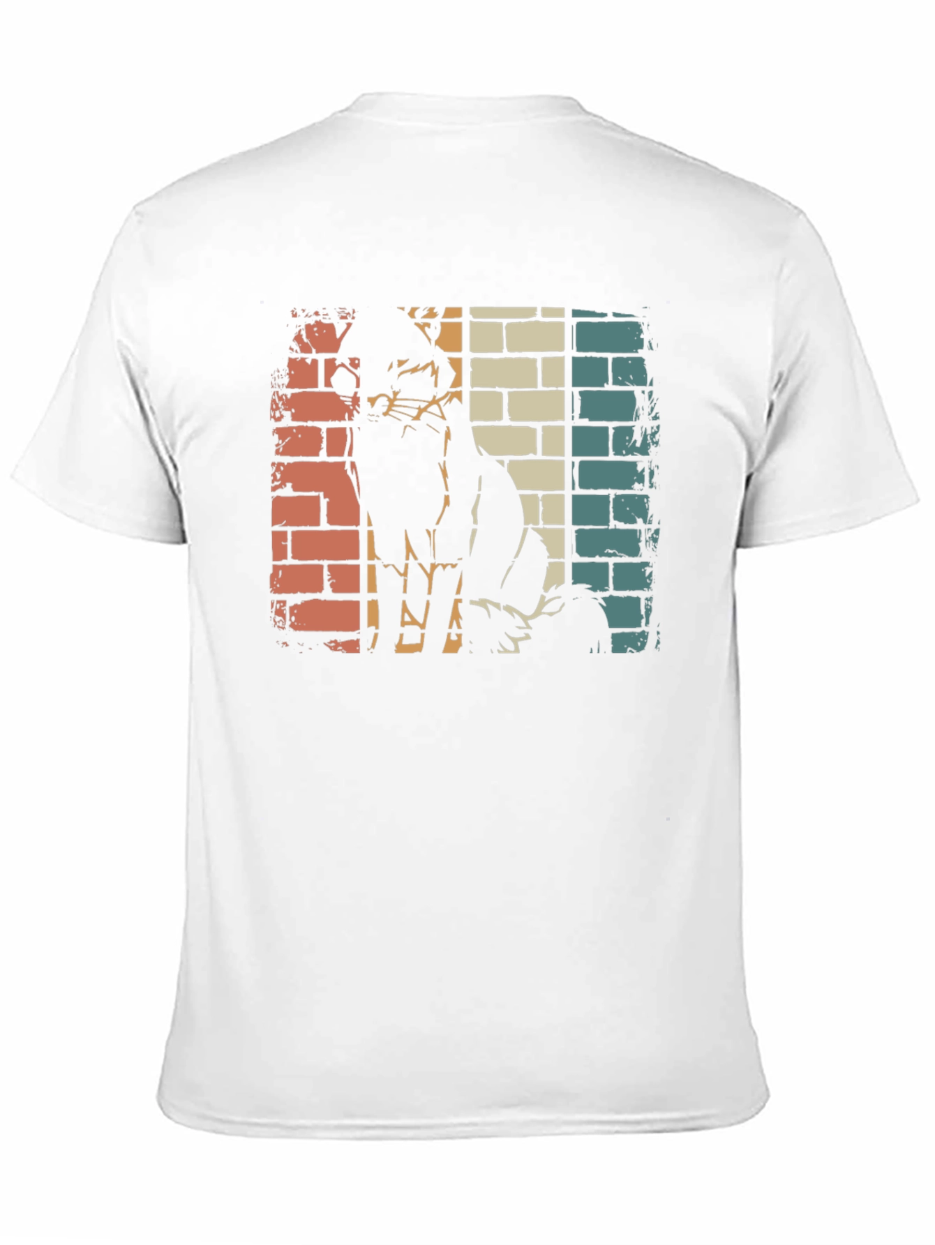 Retro Cat Silhouette Graphic Tee