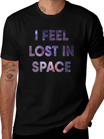 Lost in Space Graphic Tee - Mens Black T-Shirt