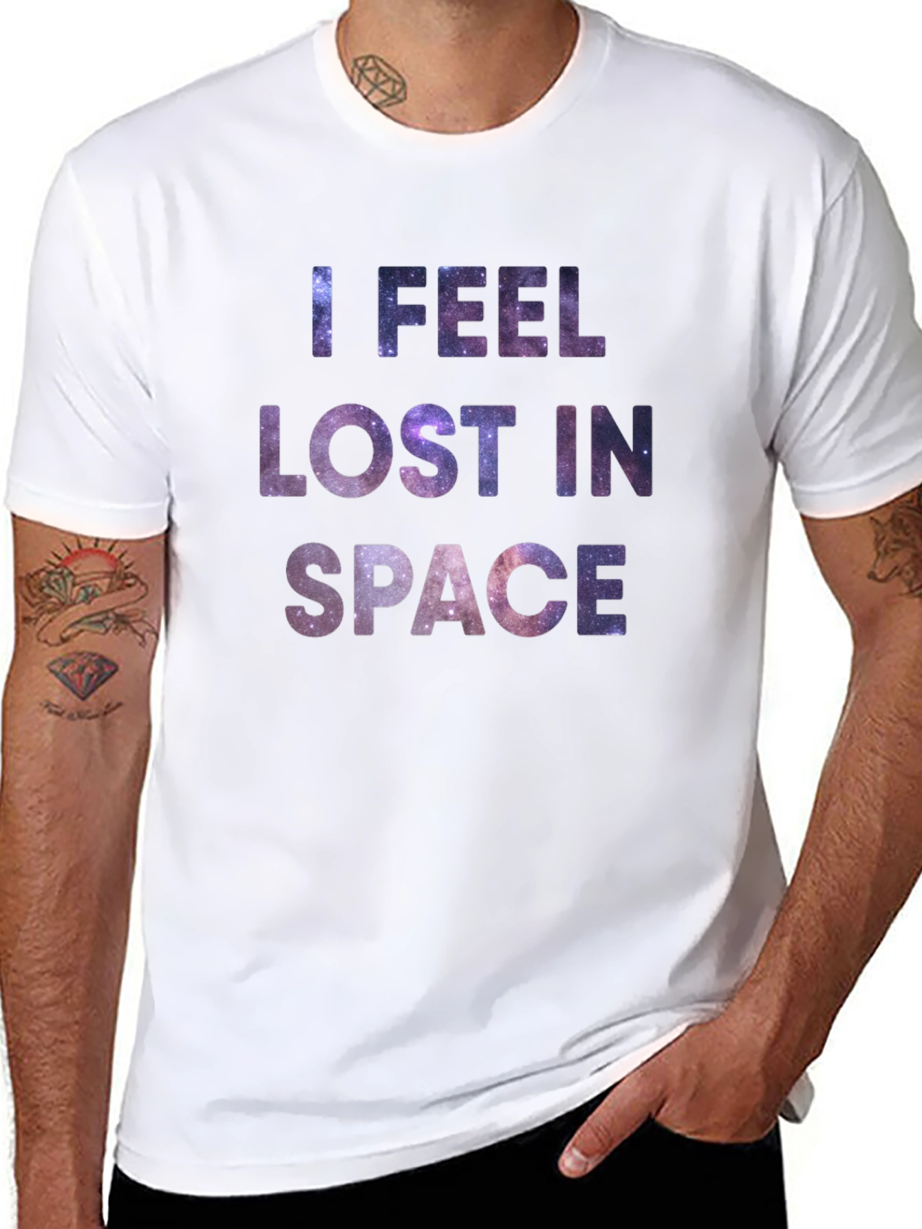 Lost in Space Graphic Tee - Mens Black T-Shirt