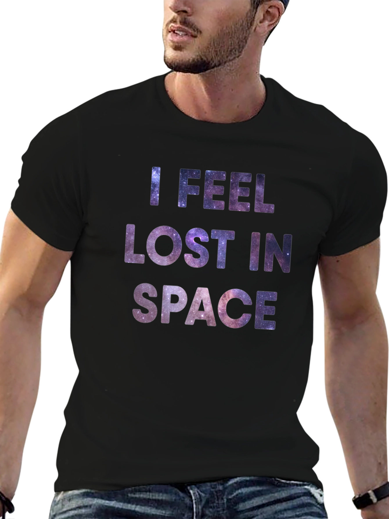 Lost in Space Graphic Tee - Mens Black T-Shirt