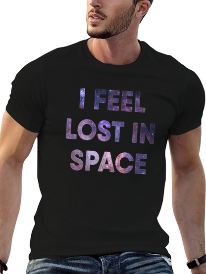 Lost in Space Graphic Tee - Mens Black T-Shirt