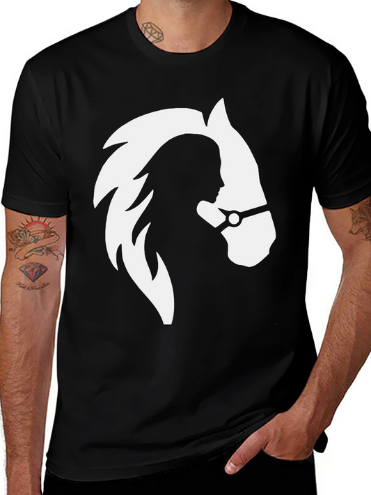 Equine Silhouette Graphic Tee - Stylish Unisex T-Shirt