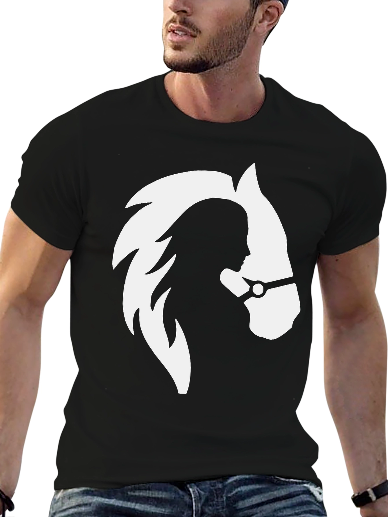 Equine Silhouette Graphic Tee - Stylish Unisex T-Shirt