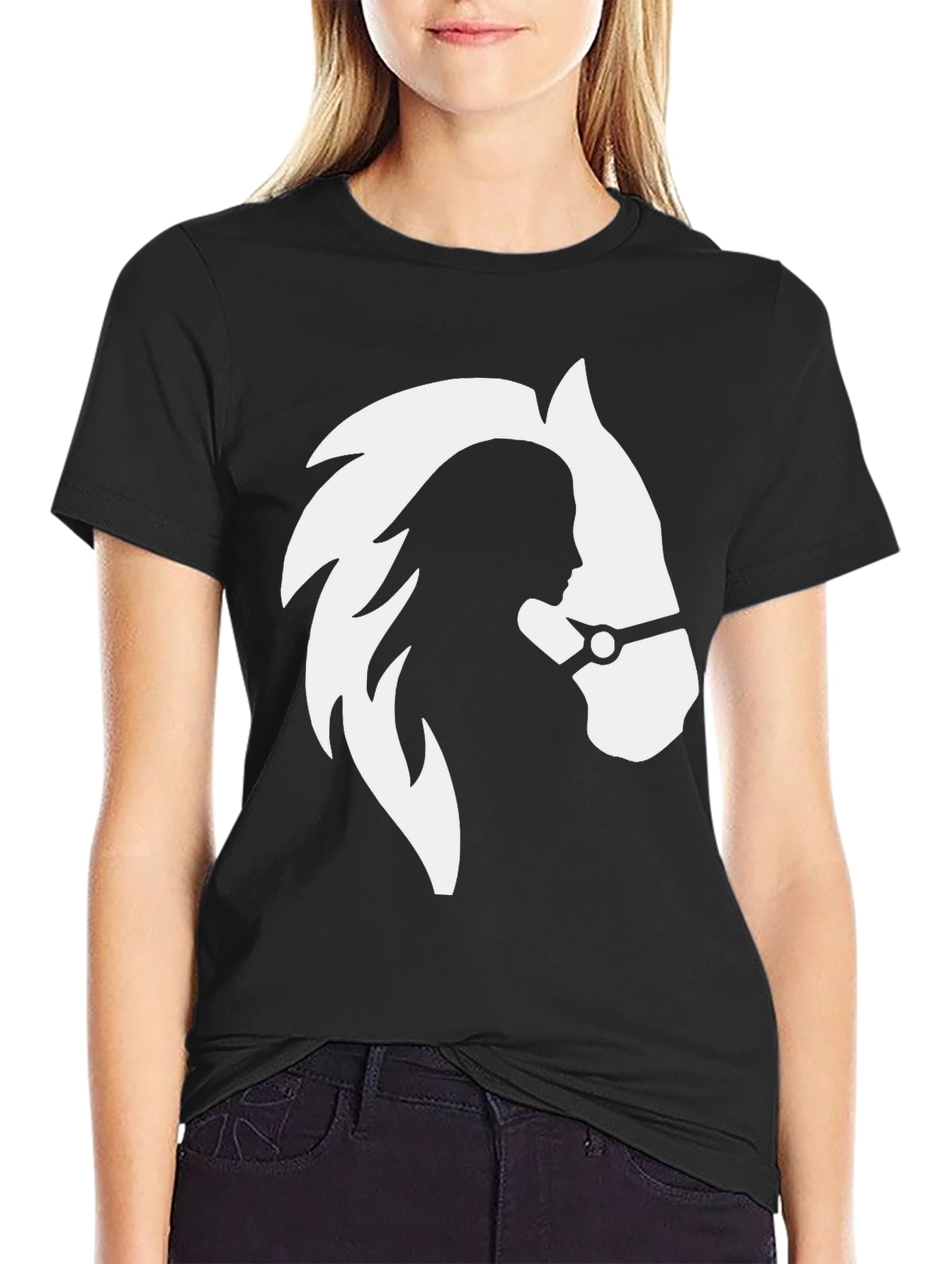 Equine Silhouette Graphic Tee - Stylish Unisex T-Shirt