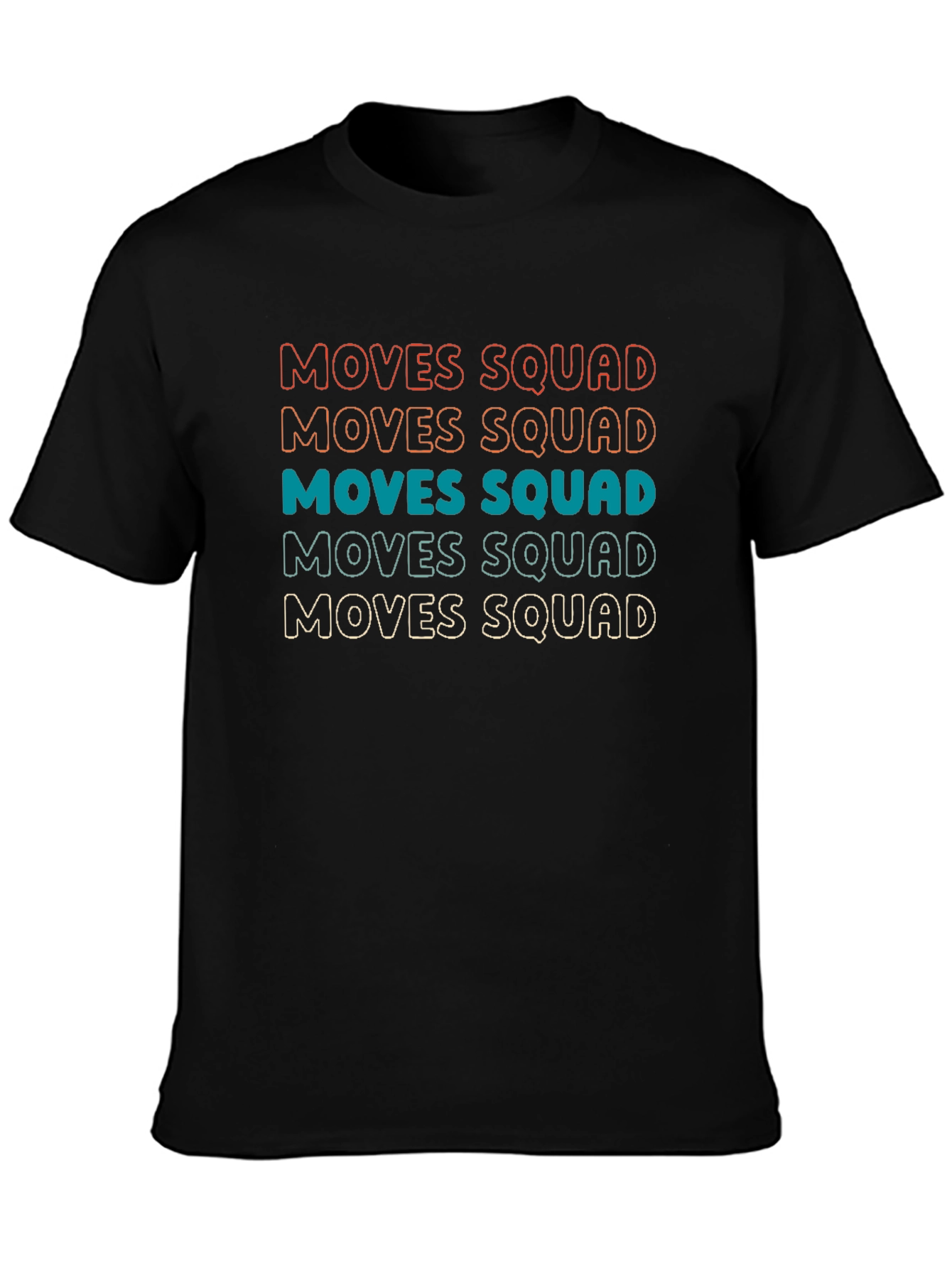 Retro Moves Squad Graphic Tee - Black