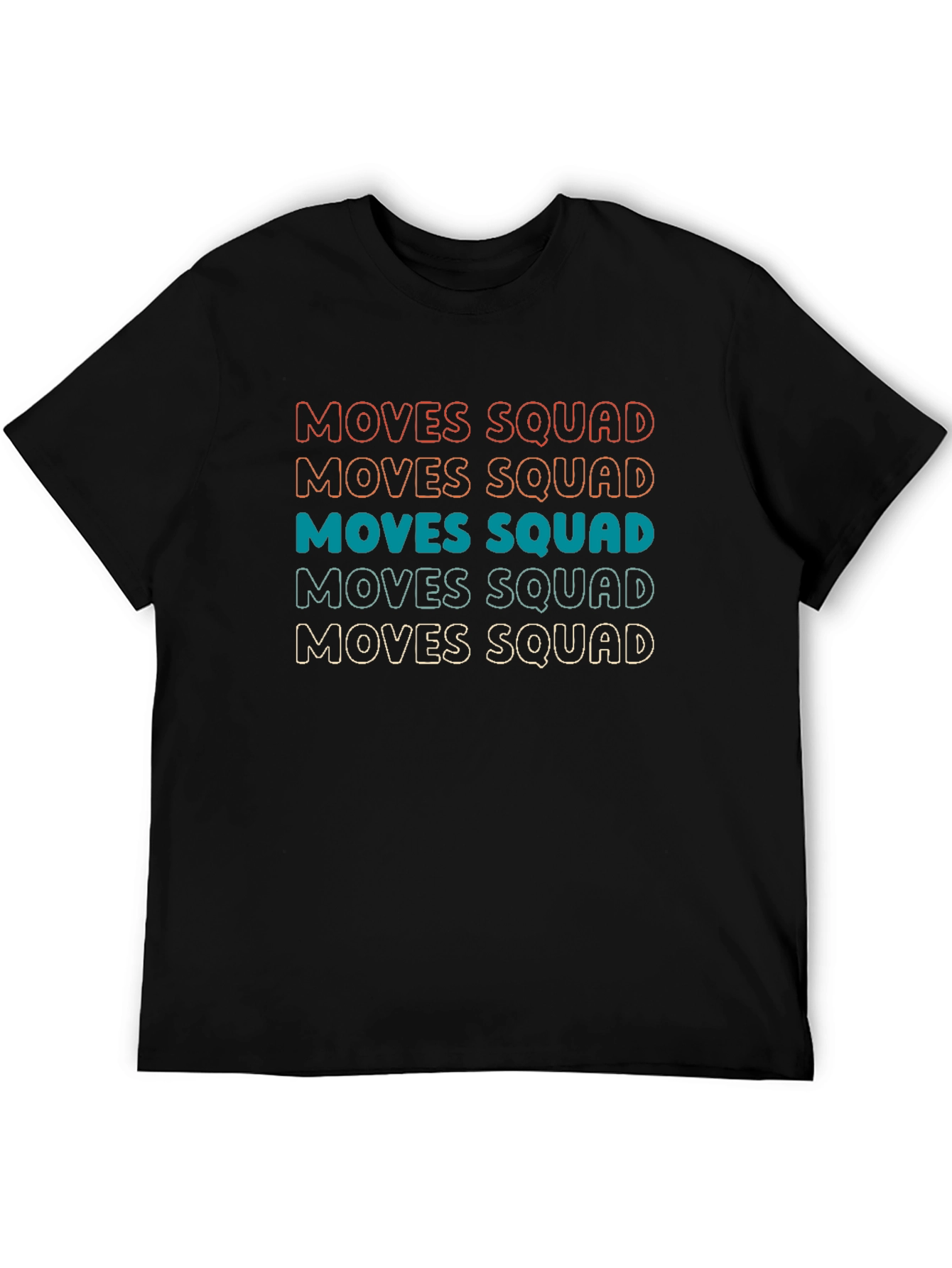Retro Moves Squad Graphic Tee - Black
