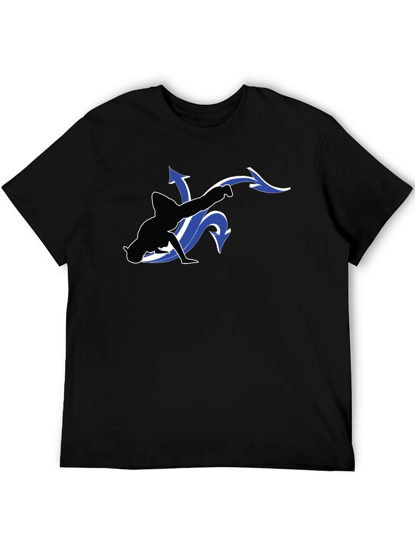 Cool Black T-Shirt with Dancer Graphic