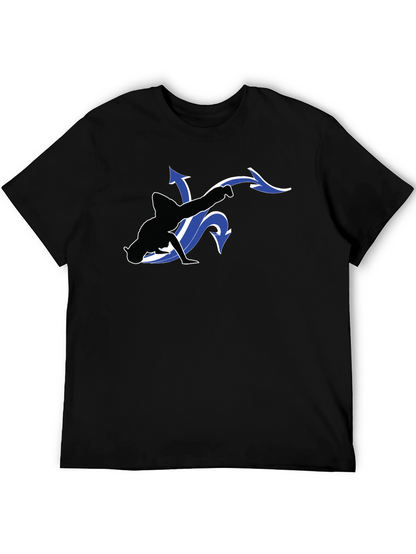 Cool Black T-Shirt with Dancer Graphic