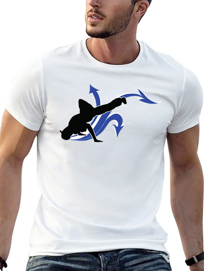Cool Black T-Shirt with Dancer Graphic