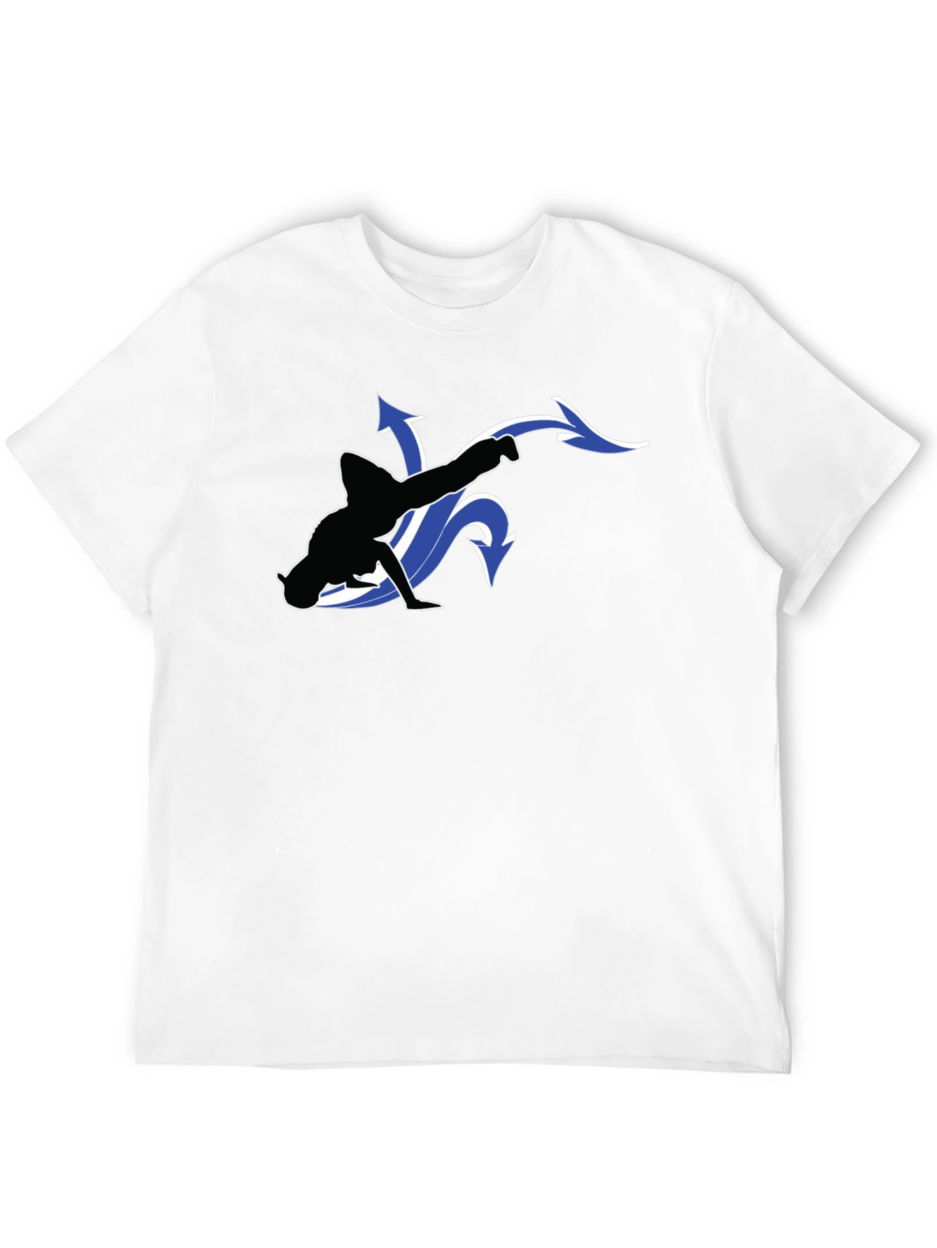 Cool Black T-Shirt with Dancer Graphic