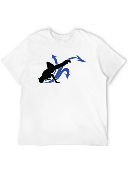 Cool Black T-Shirt with Dancer Graphic