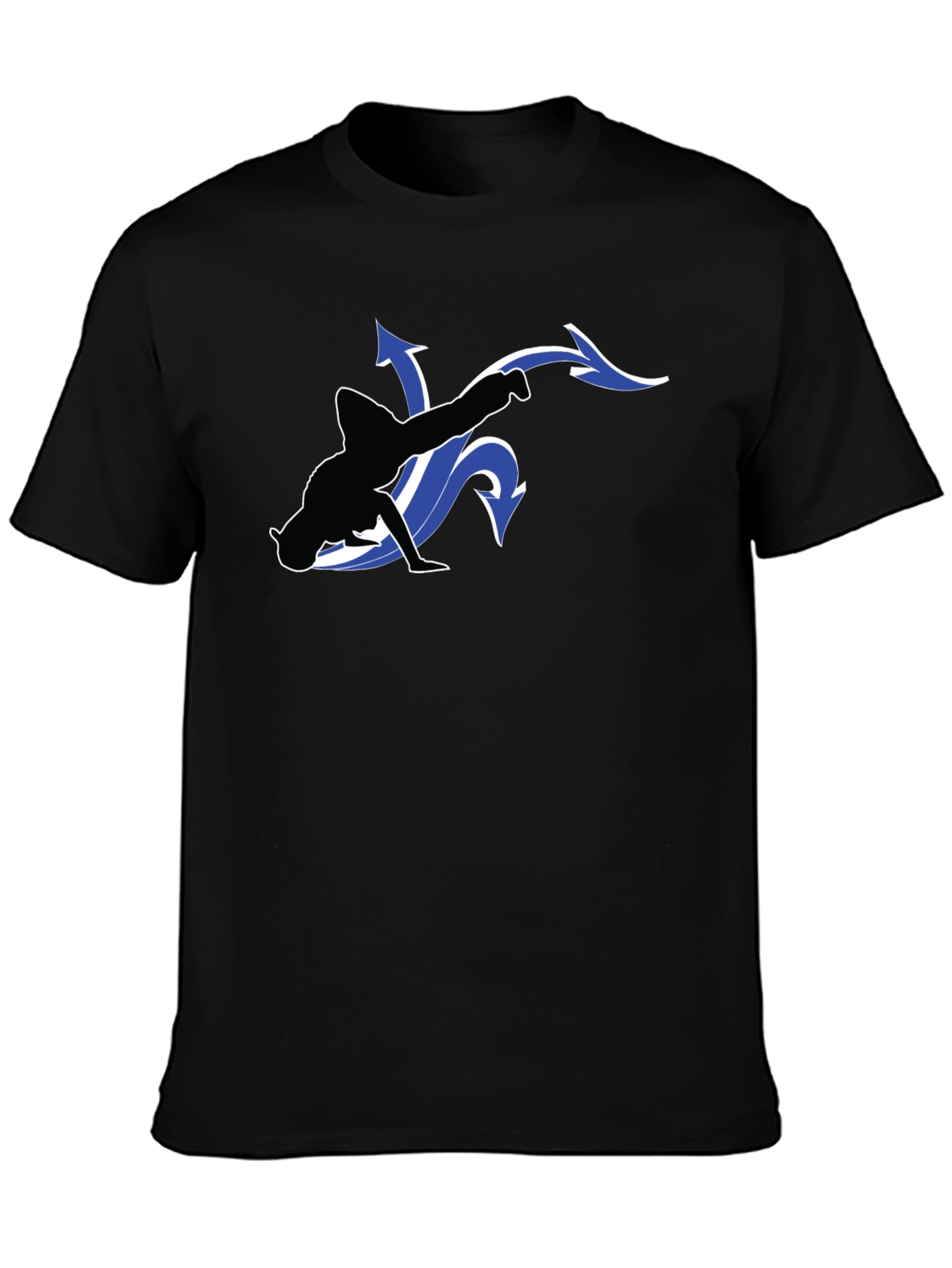 Cool Black T-Shirt with Dancer Graphic