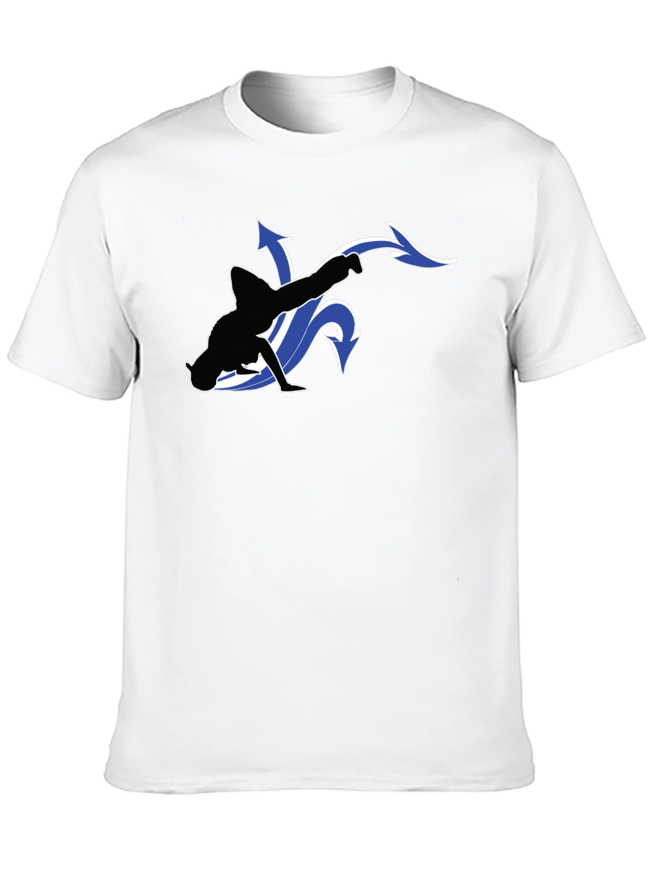 Cool Black T-Shirt with Dancer Graphic