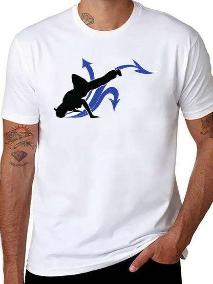 Cool Black T-Shirt with Dancer Graphic