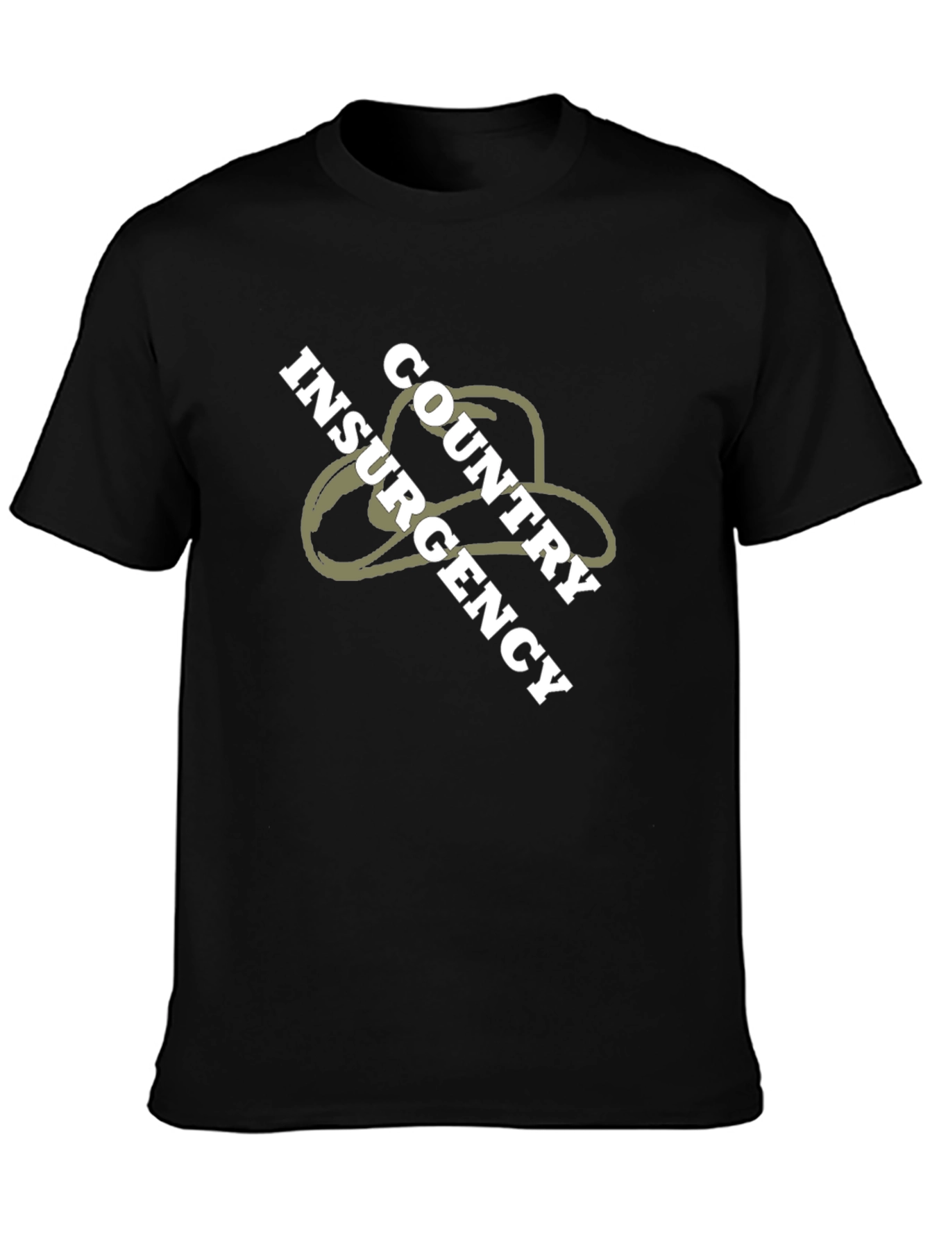 Country Insurgency Graphic Tee - Black