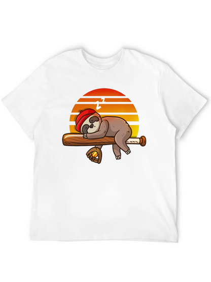 Sleeping Sloth Baseball T-Shirt