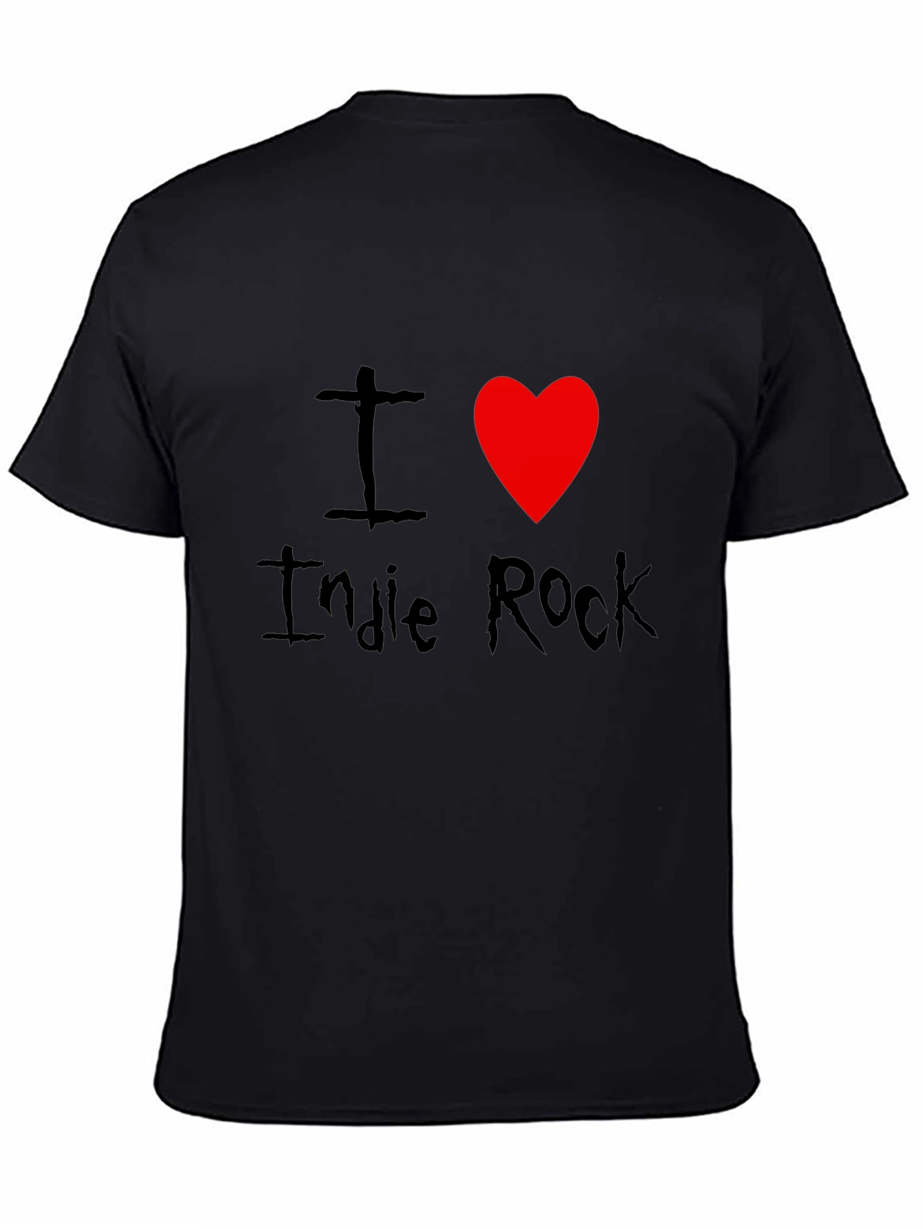 I Love Indie Rock Black T-Shirt