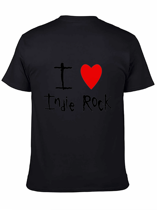 I Love Indie Rock Black T-Shirt